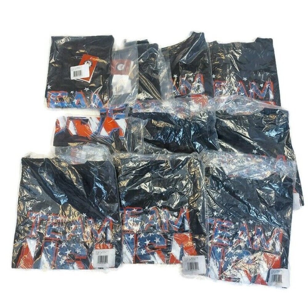 Lot of 10 USOC Team USA Star Team Youth Medium (5/6) Unisex Short Sleeve TShirt